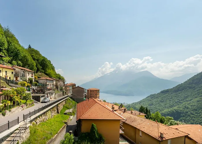 Sciura Elena's Terrace With Lake, Mounts & Valley By Halldis * Garzeno
