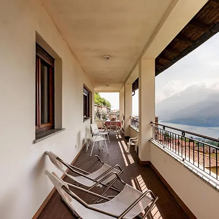 Sciura Elena's Terrace With Lake, Mounts & Valley By Halldis * Garzeno