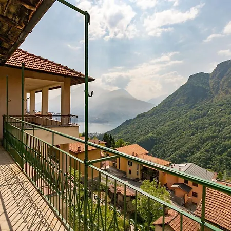 Sciura Elena's Terrace With Lake, Mounts & Valley By Halldis Garzeno